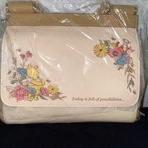 Floral Winnie the Pooh Loungefly purse